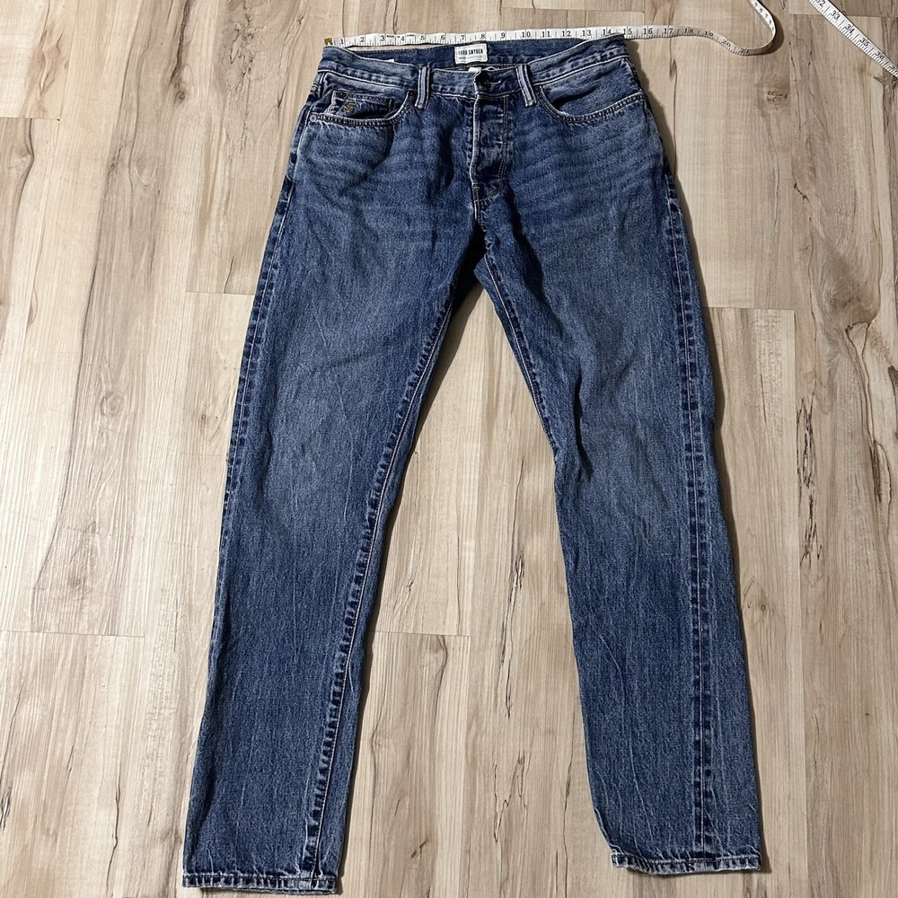 Todd Snyder Jeans Mens 30X32 (Fit Like 30x31) Blue Selvedge Slim FIT 4 Button Up